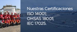 Nuestras Certificaciones ISO 14001-OHSAS 18001-IEC 17025