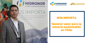 Hidronor presente en Expomin como empresa referente en la gestión y tratamiento de residuos mineros