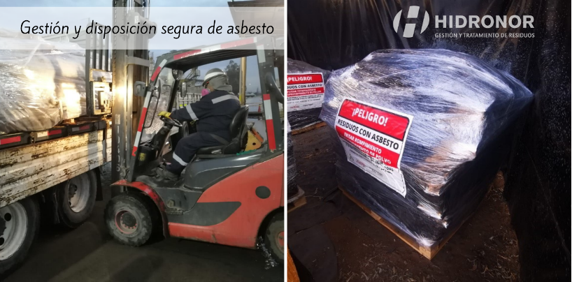 asbesto residuo peligroso disposicion en forma segura Hidronor