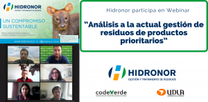 Hidronor participo Webinar analisis a la actual gestion de residuos de productos prioritarios